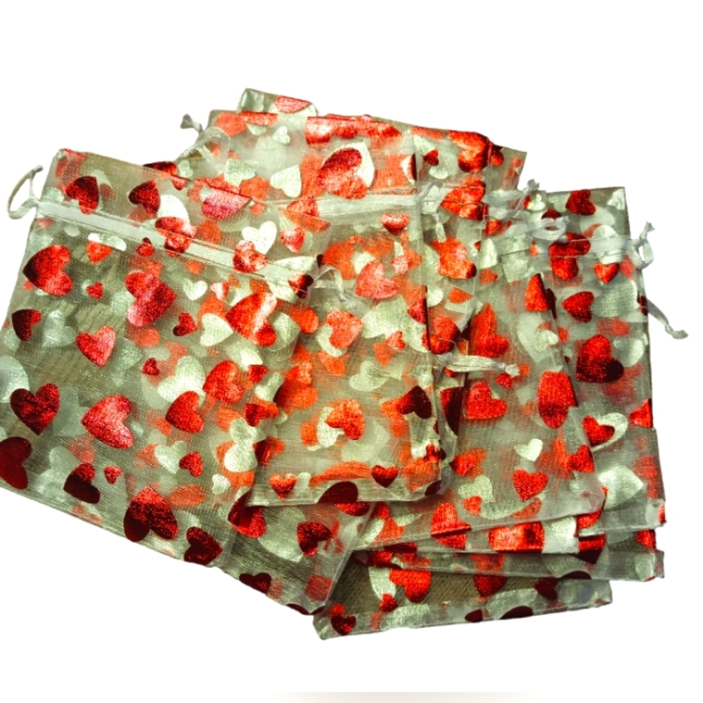 Valentine/Heart Giftbags 10/set